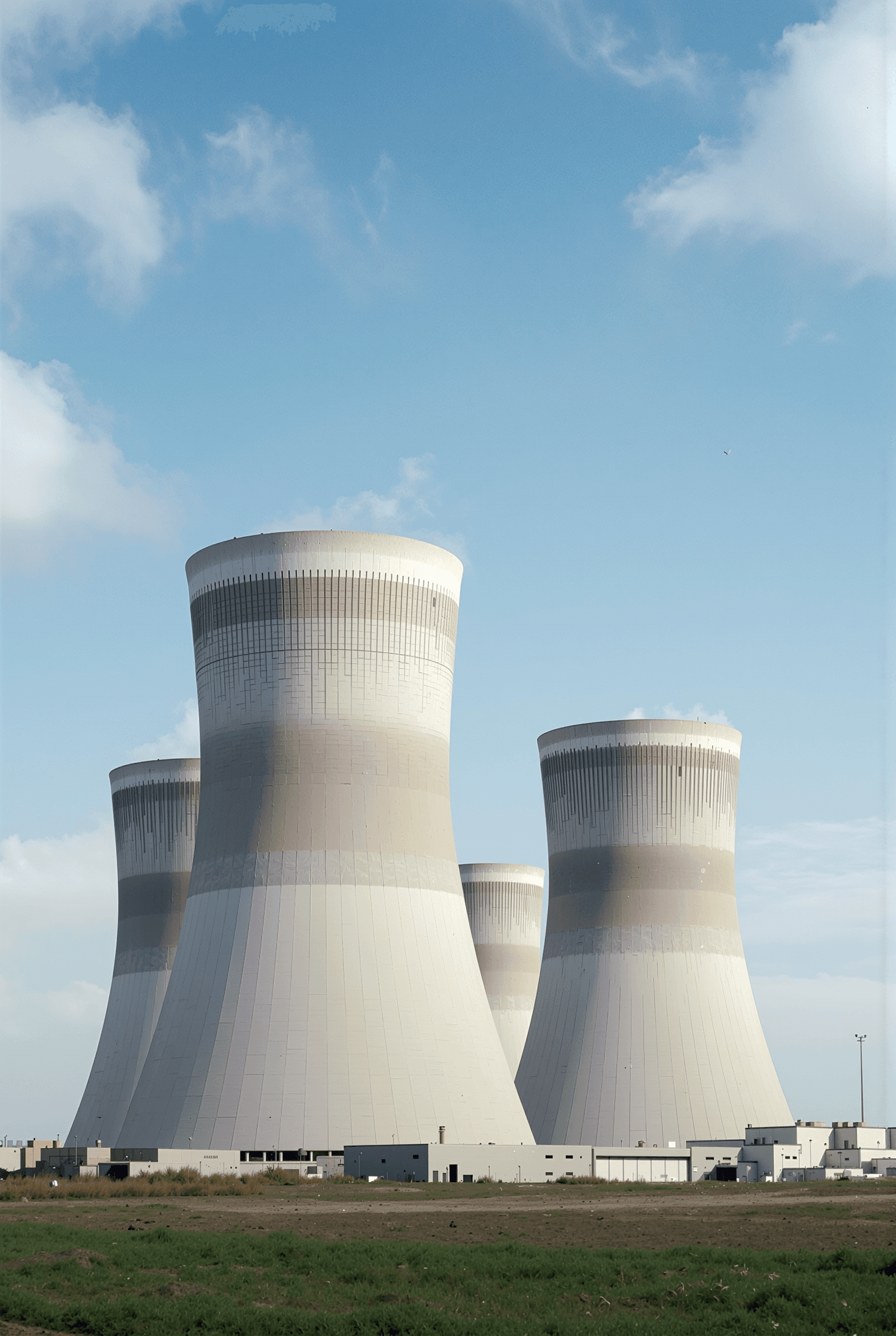 Nuclear power plant cooling towers